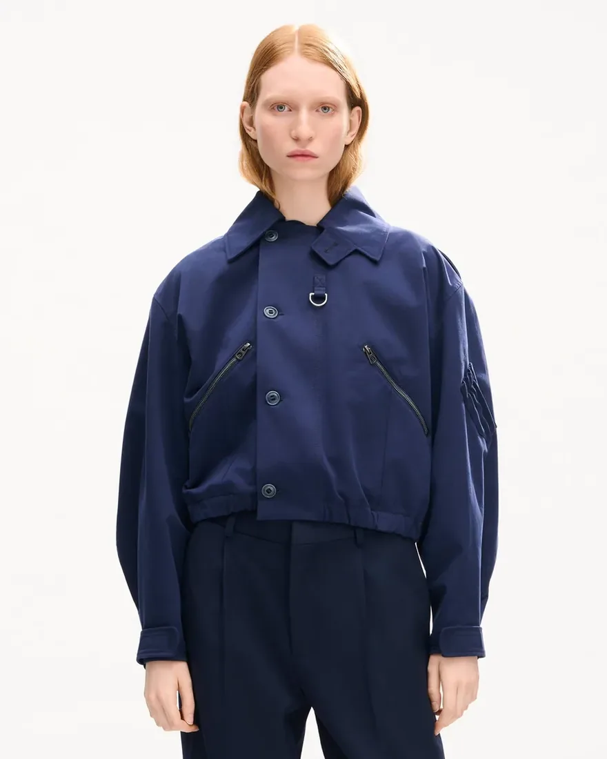 Куртка-блузон Kenzo вкороченої довжини з бавовни — фото 2