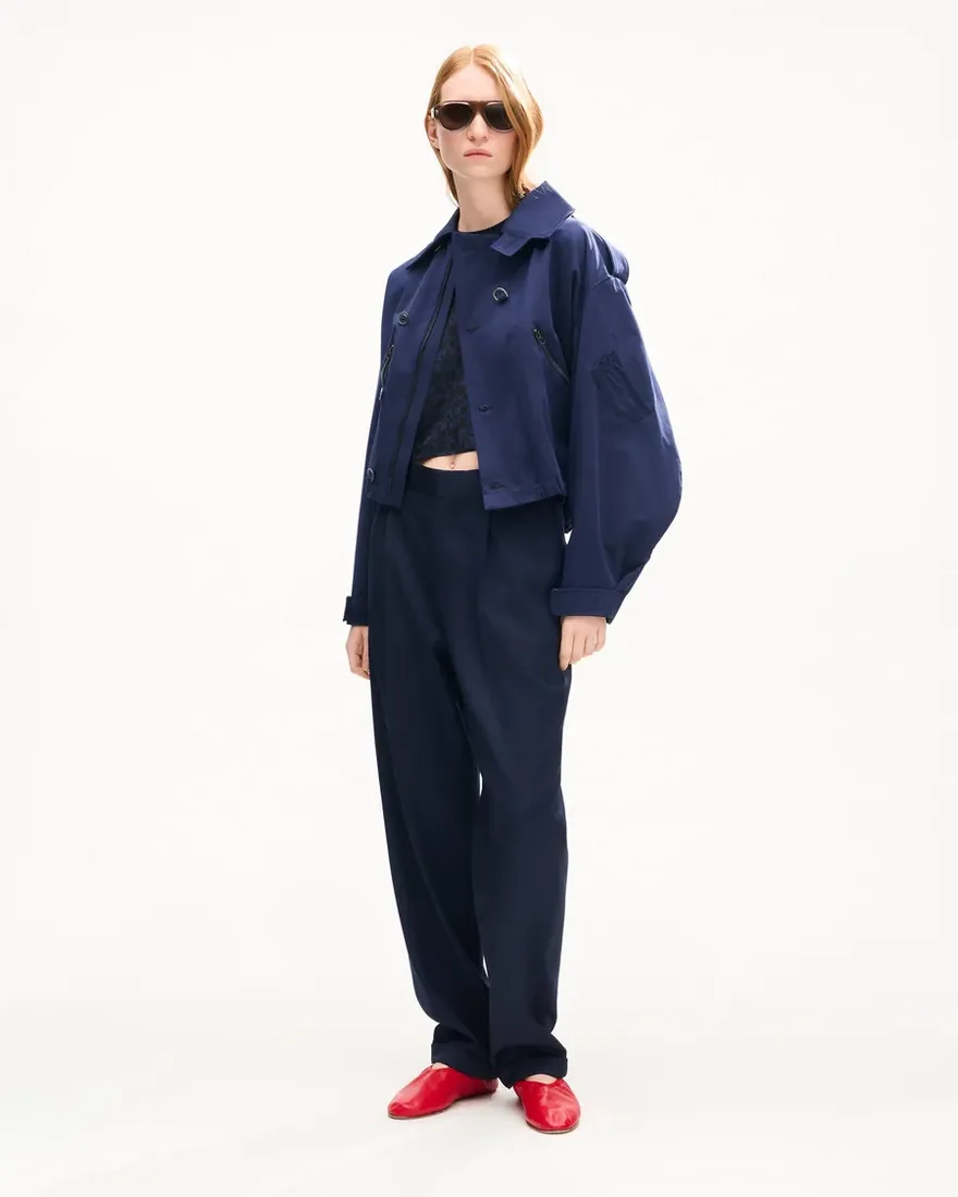 Куртка-блузон Kenzo вкороченої довжини з бавовни — фото 4