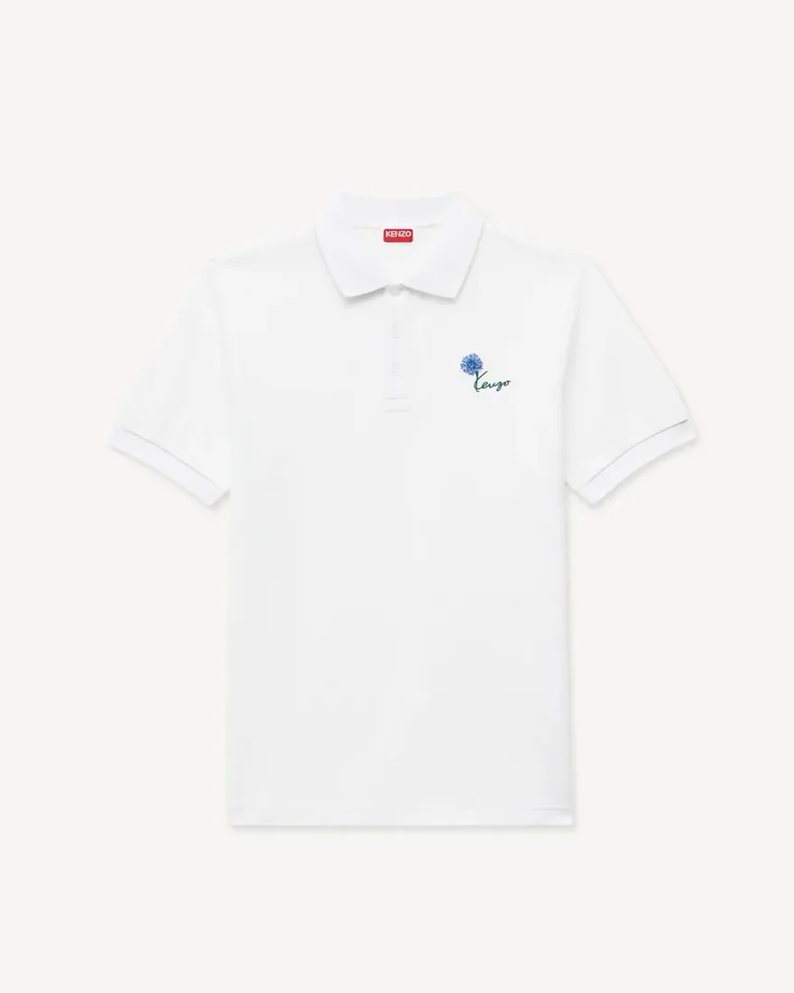 Поло Kenzo slim fit з вишивкою з бавовни